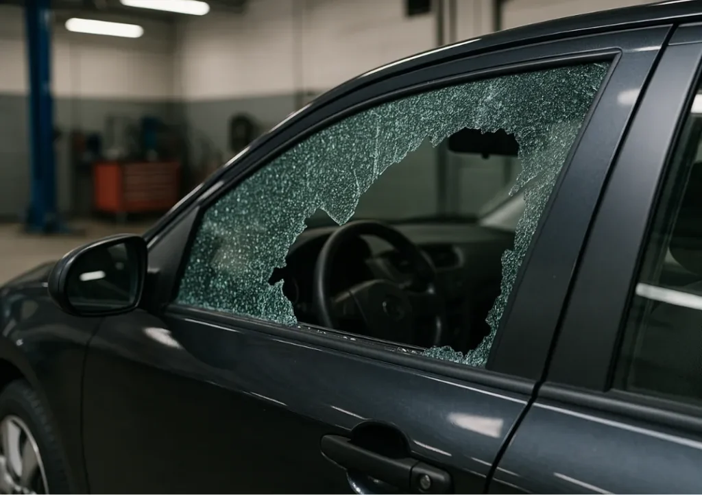 Remplacement de vitre latérale de voiture